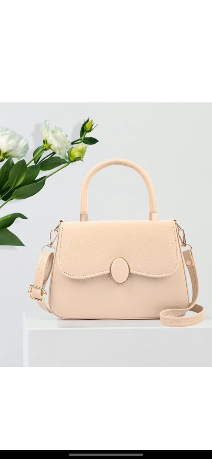Peach Double-Flap Bag by CarryVera