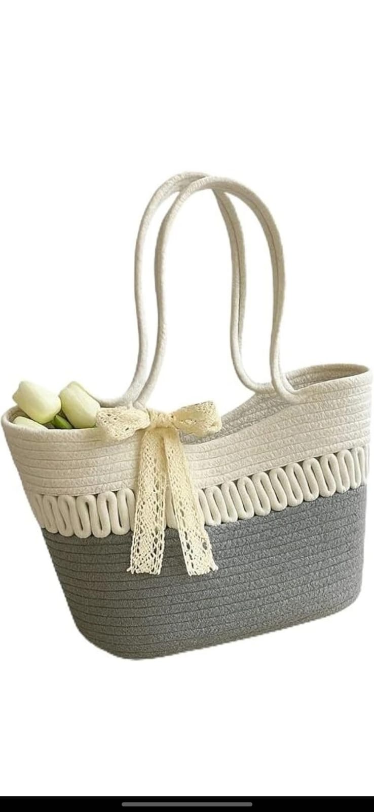 Sage Woven Tote by CarryVera