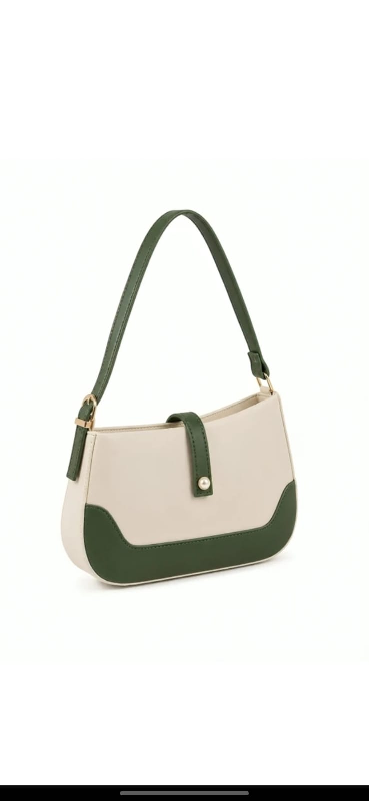 Mint Contrast Shoulder Bag by CarryVera