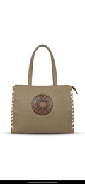 Olive Embroidered Tote by CarryVera