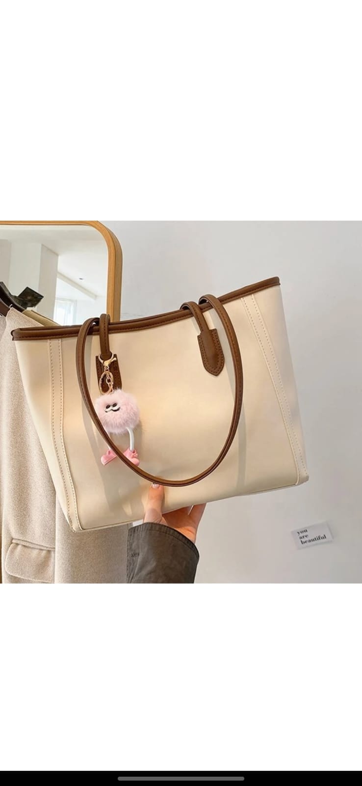 Tan Classic Shopper by CarryVera
