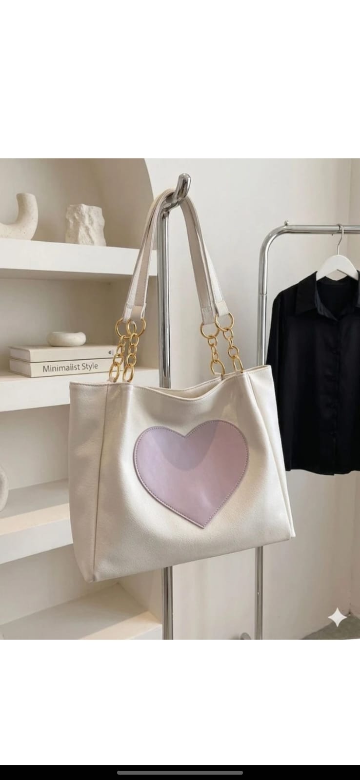 Lavender Heart Tote by CarryVera