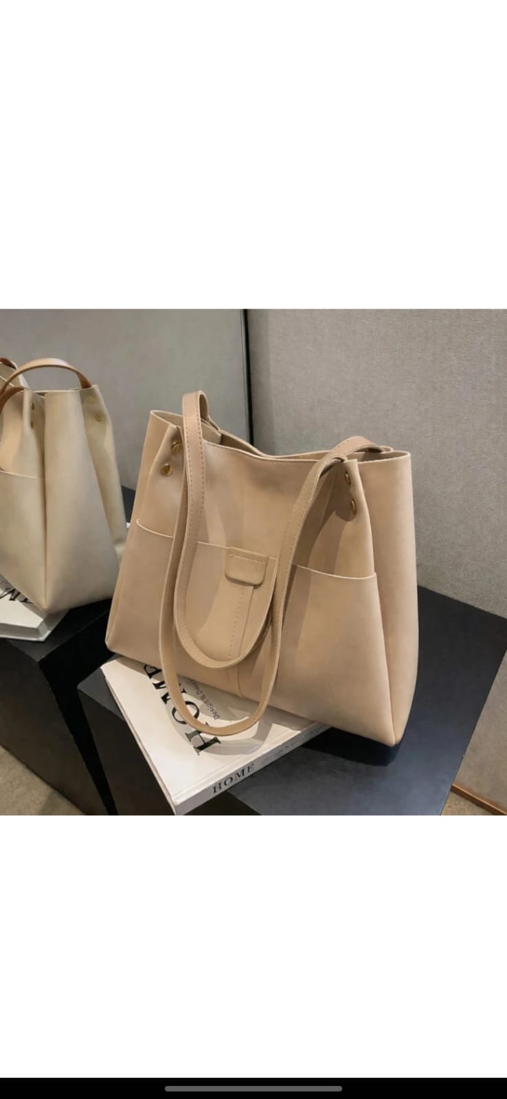 Sand Drawstring Tote by CarryVera